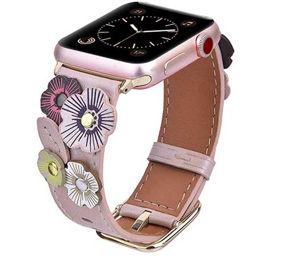 V-Moro cvjetne kožne vrpce za Apple Watch