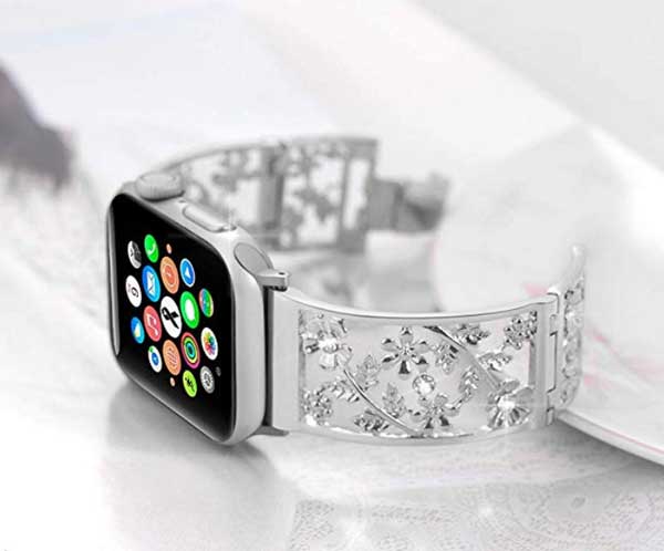 Metalni remen cvjetni remen za Apple Watch