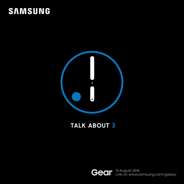 Samsung Gear S3, koji će biti predstavljen 31. kolovoza 2016