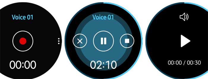 Aplikacija Gear Voice Memo