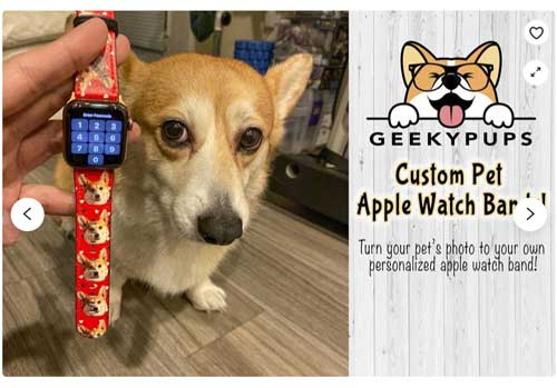 Prilagođeni portret za kućne ljubimce Apple Watch Remen