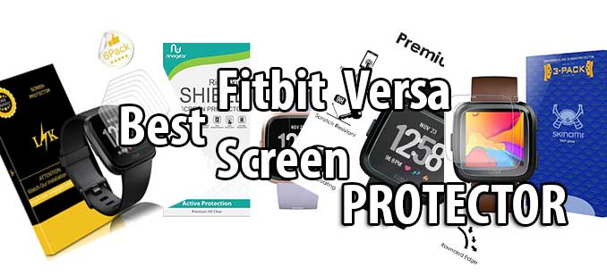 Najbolji Fitbit Versa zaštitnik zaslona - kaljeno staklo i film