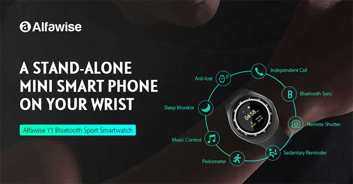 Alfawise Y1 696 Bluetooth Sport SmartWatch - kod kupona