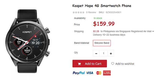 KOSPET HOPE Smartwatch telefon - kôd kupona